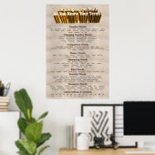 Poster sur la langue des mathématiques (Bureau à domicile)