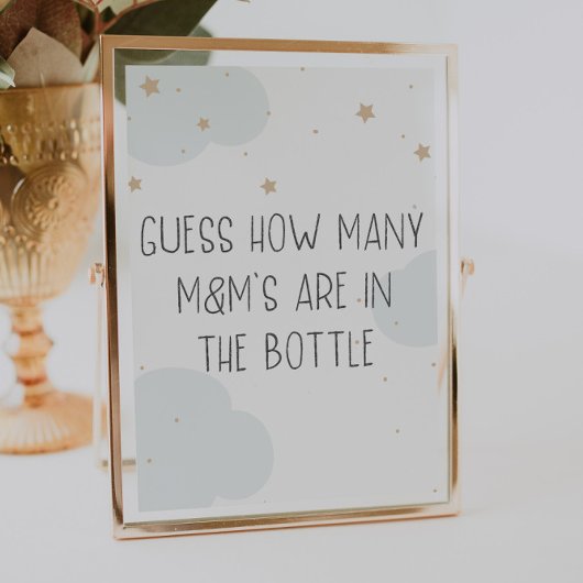 Poster Sur la Lune Twinkle Star Devine combien de bonbons