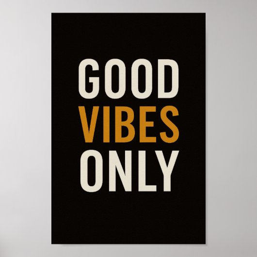 Poster sur la motivation moderne de Good Vibes uni (Devant)
