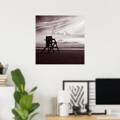 Poster Sur la plage (Bureau à domicile)