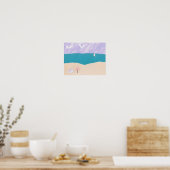 Poster sur la plage (Cuisine)