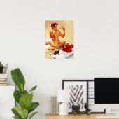 Poster Sur la plage (Bureau à domicile)