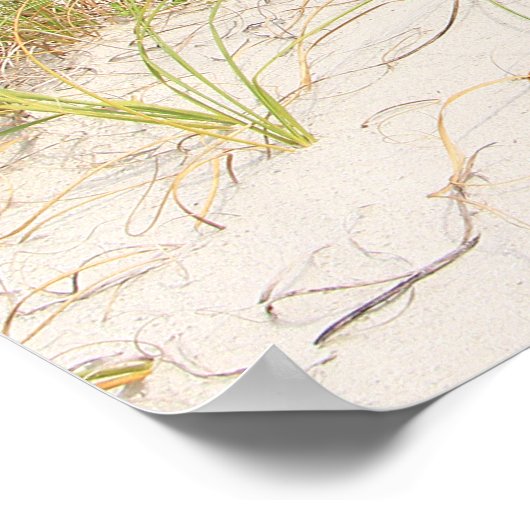 Poster sur la plage (Coin)