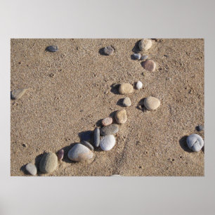 Poster sur la plage