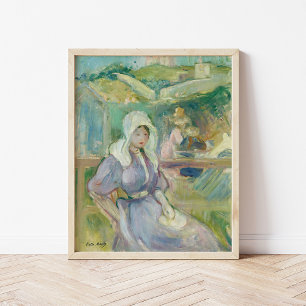 Poster Sur La Plage À Portrieux   Berthe Morisot