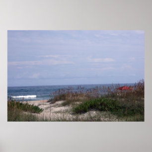 Poster Sur la plage dans Ocracoke