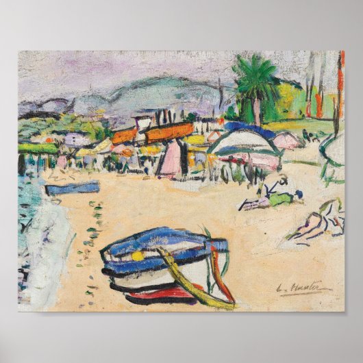 Poster Sur La Plage | George Leslie Hunter (Devant)