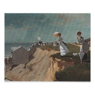 Poster Sur la plage, New Jersey, art