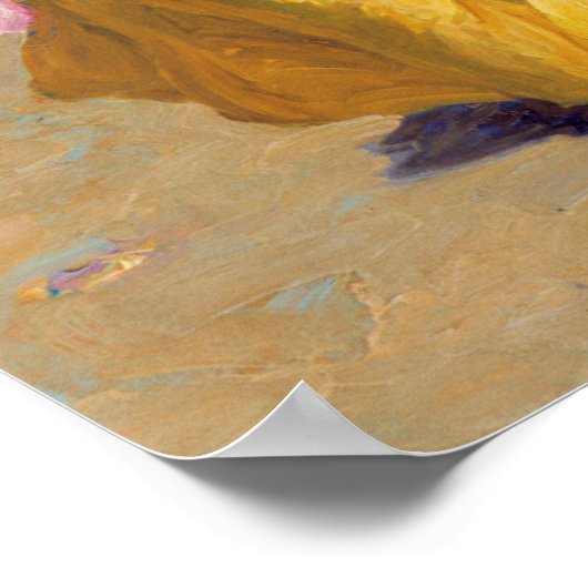 Poster Sur la plage par Edward Potthast art (Coin)