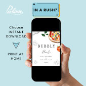 Poster sur la plaque de la Pizza Bubbly Bar