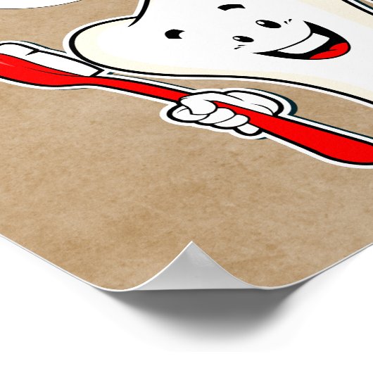 Poster sur la propreté de vos dents (Coin)