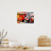 Poster Sur la route encore Drag Car (Cuisine)