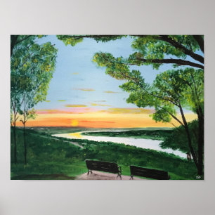 Poster sur la scène de l'Ohio River