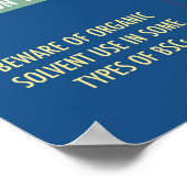 Poster sur la sécurité de l'armoire de biosécurité (Coin)