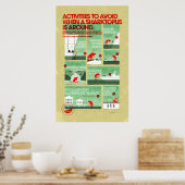 Poster sur la sécurité de Sharktopus (Cuisine)