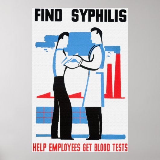 Poster sur la syphilis (Devant)