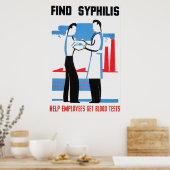 Poster sur la syphilis (Cuisine)