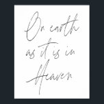 Poster Sur la terre comme dans le script du Ciel<br><div class="desc">Sur la terre comme dans le script du Ciel</div>