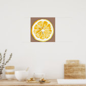 Poster sur la tranche de citron (Cuisine)