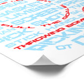 Poster sur la typographie de la patinoire de hocke (Coin)