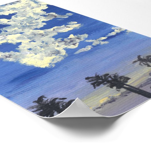 Poster sur la valeur d'impression du coucher de so (Coin)