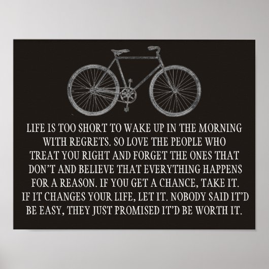 Poster sur la vie (Devant)