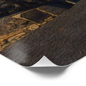 Poster Sur la voie - Train à vapeur Vintage (Coin)