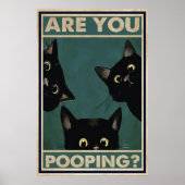 Poster sur l'affiche de chat noir (Devant)