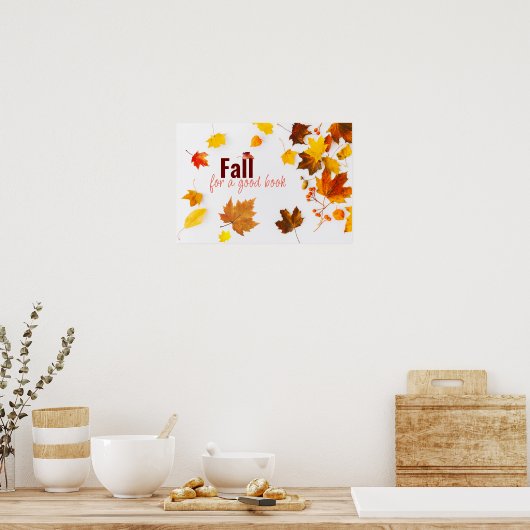 Poster sur l'alphabétisation automnale (Cuisine)