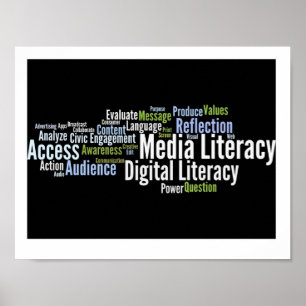 Poster sur l'alphabétisation des médias