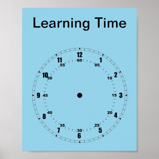 Poster sur l'apprentissage à l'heure (Devant)