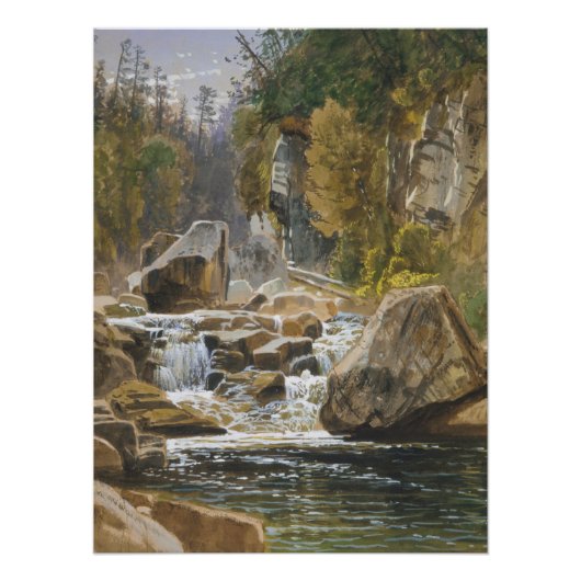 Poster Sur l'Ausable | James David Smillie Art (Devant)