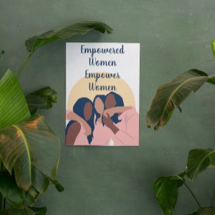 Poster sur l'autonomisation des femmes