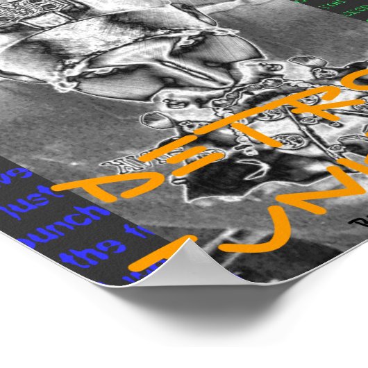 Poster sur l'autoroute 07. (Coin)