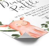 Poster Sur le Baby shower Agricole Déchets (Coin)