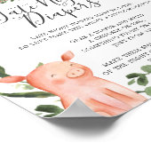 Poster Sur Le Baby shower Agricole Diapeurs De Nuit Tard (Coin)