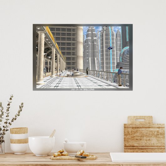 Poster Sur Le Balcon (Cuisine)