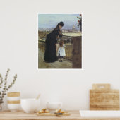 Poster Sur le balcon, 1871-72 Berthe Morisot (Cuisine)