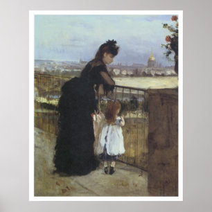 Poster Sur le balcon, 1871-72 Berthe Morisot