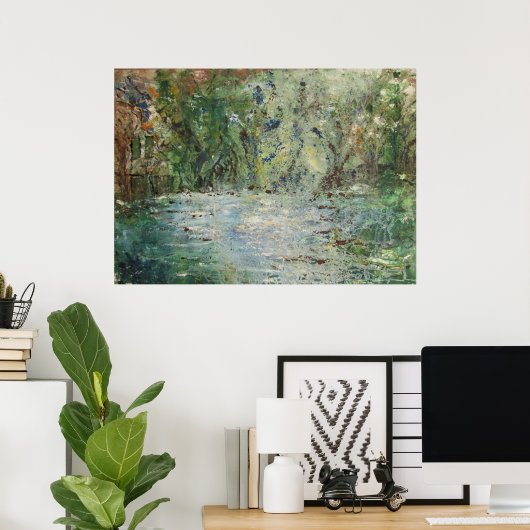 Poster Sur le Bayou (Bureau à domicile)