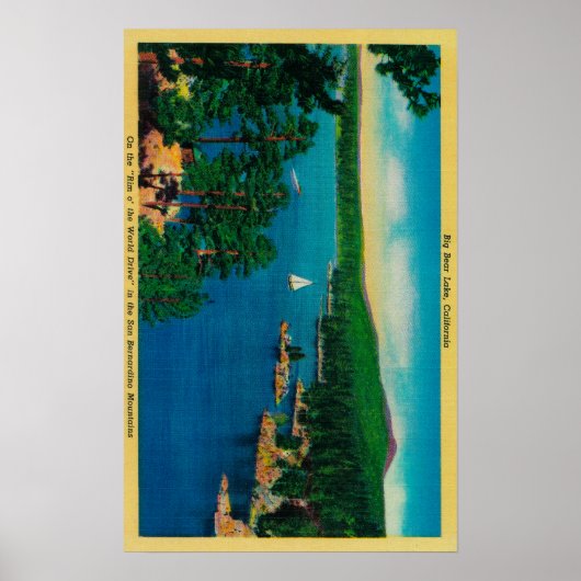 Poster Sur le bord du monde de la promenade à San Bernard (Devant)