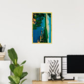 Poster Sur le bord du monde de la promenade à San Bernard (Bureau à domicile)