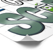 Poster sur le cerveau gauche (Coin)