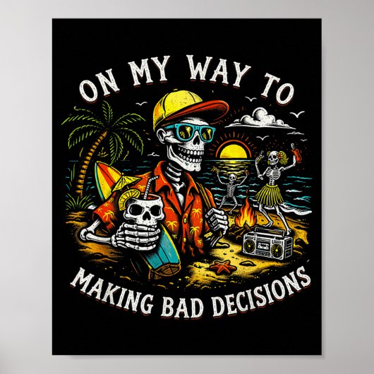 Poster Sur le chemin de la prise de mauvaises décisions S (Devant)