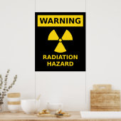 Poster sur le danger de radiations (Cuisine)