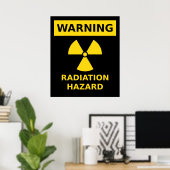 Poster sur le danger de radiations (Bureau à domicile)
