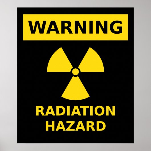 Poster sur le danger de radiations (Devant)