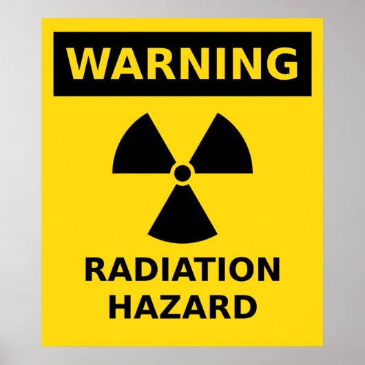 Poster sur le danger de radiations (Devant)