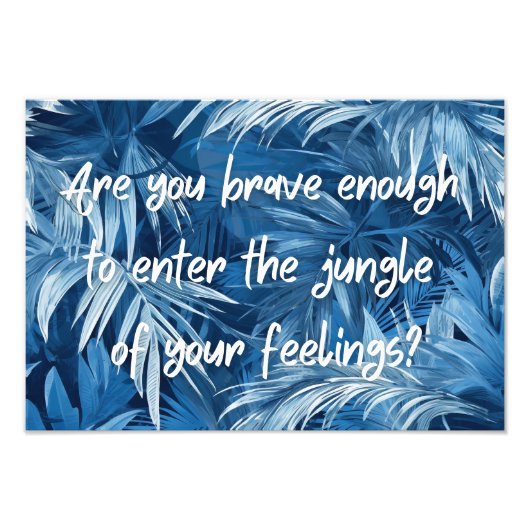 Poster sur le design et la motivation de la jungle (Devant)