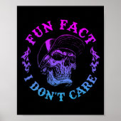 Poster (sur le dos) Fun Fact I Dont je ne m'intéresse pas (Devant)
